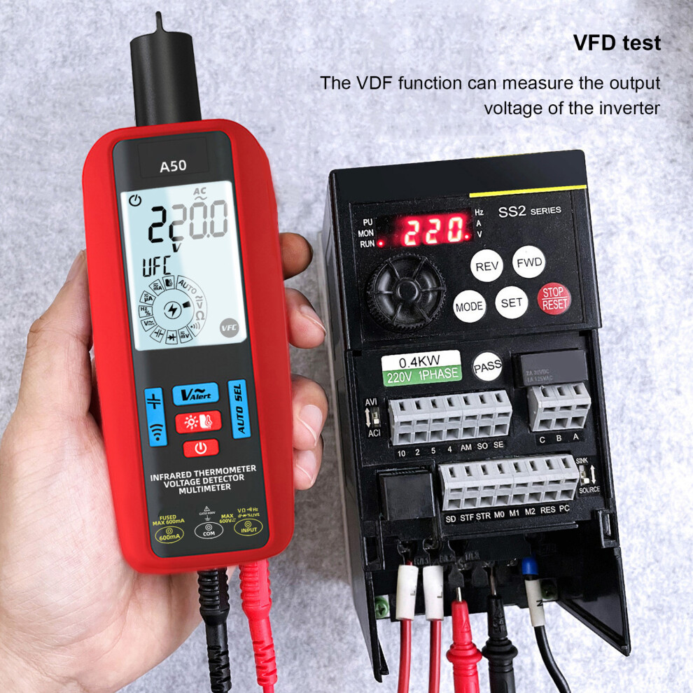 Infrared Digital Multimeter Pen for Voltage & Temp