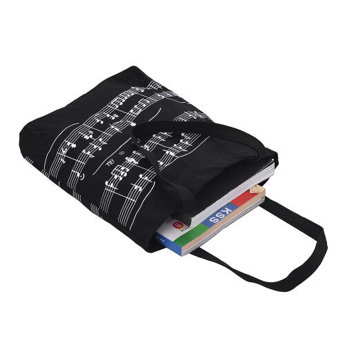 Cotton Shoulder Bag Music Note