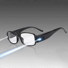 (400 degree) Led Reading Glasses With Adjustable Magnification Blue Light Money Detector For Low Vision Assistance