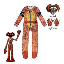 Kids Halloween Smilings Critters Dogday Cosplay Costume Birthday Party Bodysuit Mask