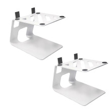 Professional Studio Monitors Stands Heavy Duty Metal Construction Vibration Absorption Speaker Stands with Nonslip Pad White