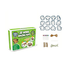 Natural Wood Fiber Sponge With Charming Decorations Makes-Green