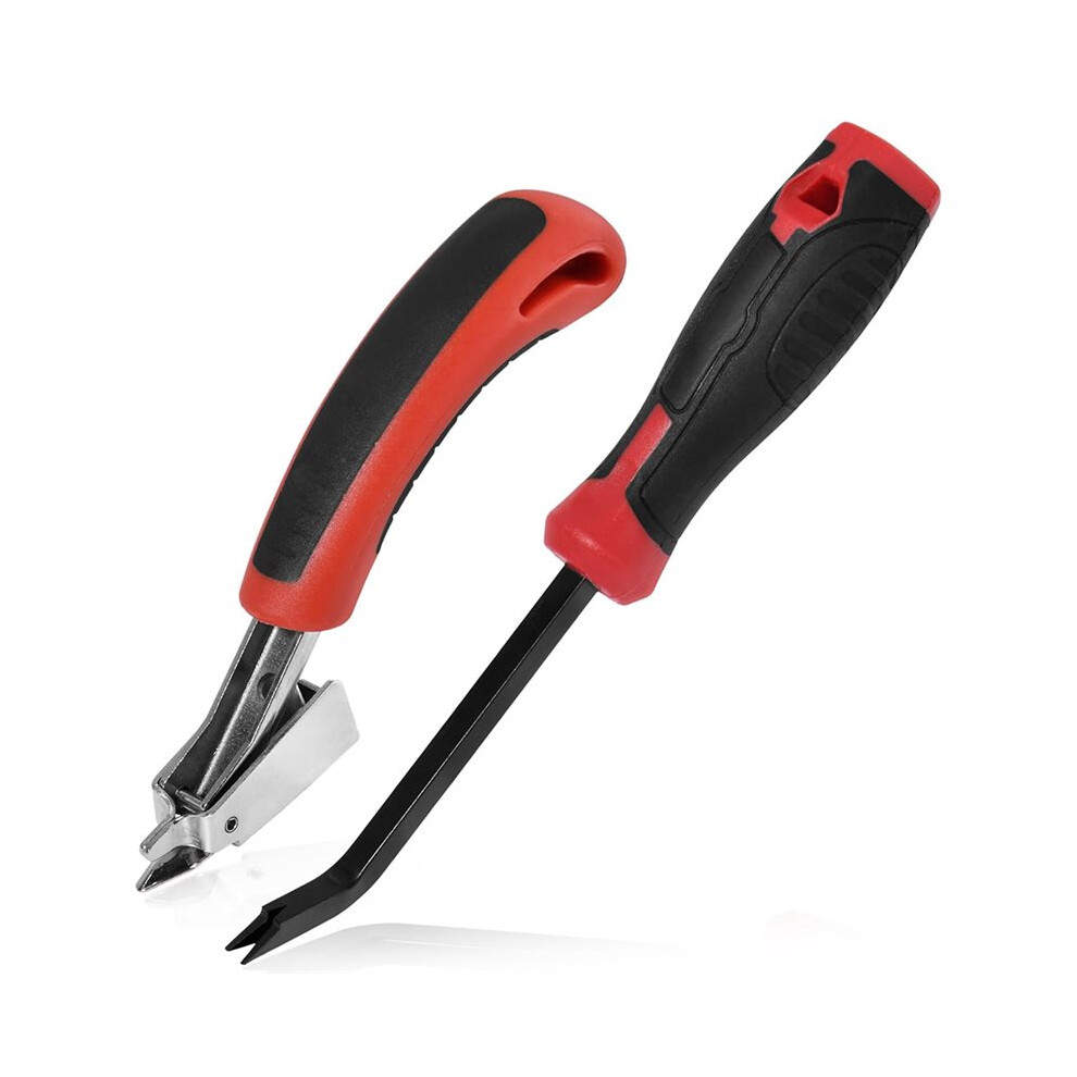 2 Pcs Heavy Duty Staple Remover Tools, Double Pronged For Upholstery And Construction 6032573628835