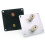 4X 2-Bit Audio Speaker Terminal Square Copper Binding Post Loudspeaker Box Wiring Terminal Board 80x80mm Accessories 3