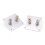 4X 2-Bit Audio Speaker Terminal Square Copper Binding Post Loudspeaker Box Wiring Terminal Board 80x80mm Accessories 6