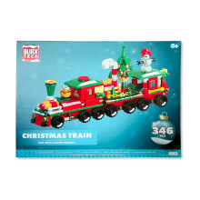 Christmas Train Building Block Brick Kit (33cm x 25 x 5cm)