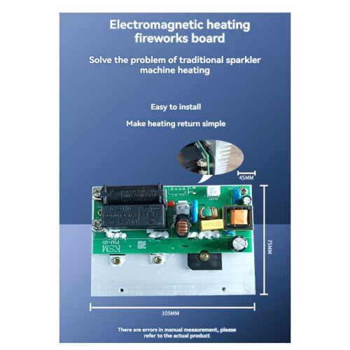 220V Cold Spark Heater Heating Board, Temperature Control Replacement Boards Heating Plate Module 2