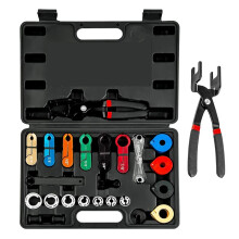 26PCS Fuel  Disconnect Tool Set, Master Quick Disconnect Kit with AC & Fuel  Pliers, Spring Lock Tools