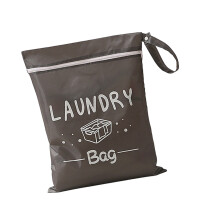 Travel Laundry Bag Waterproof Wet Dry Bag Washable Dirty-Gray M
