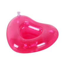 Portabicchieri gonfiabili a forma di cuore per piscina, confezione da 4, rosa, 18x18 cm, galleggianti per birra.