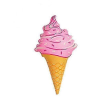 Salvagente gonfiabile a forma di gelato per piscina 888 - Divertente materassino acquatico per giochi in piscina