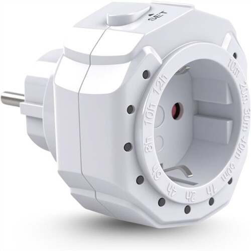 12  Ranges with 2 Buttons Timer  Socket LED Display, Countdown Status for Lighting and Household EU Plug