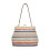 Schoudertas Kleur Geweven Handtas Ruim Design Stro-kleur 1