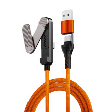 1,5 m langes 65-W-USB-Typ-C-Ladekabel mit- oder Angefarbe