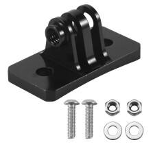 CNC Skydiving Helmet Fixed Mounts for Hero 1 2 3 3+ 4 5 Session/ Yi/SJ/GitUp Sport Camera Black