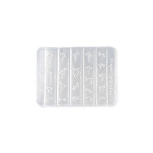 Elegant Ribbon Nail Art Mold 3D-reliëfontwerp voor-S