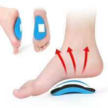 2PCS EVA Soft Flat Arch Support Orthopedic Insoles Half Pad for Sports Relieve Foot Pain Flat Feet Correction Foot Care Tool