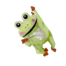 (victory frog) Girls Ponytail Holder Fun Hair Catch Y2k Headdress Cute Frog Harajuku Halloween Hottie Claw Clip Hair Catch