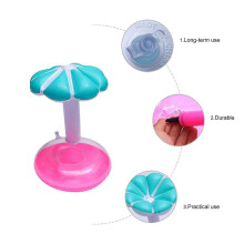 portabicchieri gonfiabili in PVC blu per bambini con pompa ad aria