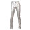 (EU 29, Silver) Mens Casual Thick Slim Fit Straight Leather Pants 1