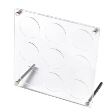 Utmaningsmynt Genomskinlig Akrylförseglad Dammskyddande Display Collectible Displayramar Myntsamlare Närvarande Veteraner,C