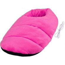 (BROWN) Electric Heated Foot Warmer Foot Heating Pad Electric With Fast Heating Technology