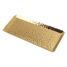 Gold Hammered Dessert Tray 25x11cm