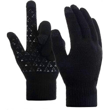 Winter Gloves for Men And Women, Warm Knit Touch Screen Texting Anti-slip Thermal Gloves