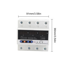 Adjustable 3-Phase Voltage Protective Device 63A