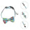 Blue Delicate Wear resistant Kitten Collar with Bowknot as Cat Accessory 4
