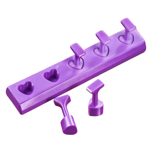 Vibrant Colored ABS Nail Display Stand Perfect For-Purple
