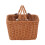 Universal Retro Front Basket Cute Square Bicycle Front Basket with Adjustable Leather Straps, Waterproof Storage 1