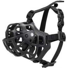 (S) Dog Muzzle Basket Dog Muzzles Humane Cage Mouth Cover for Prevents Biting Great
