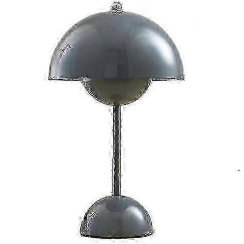 (Grey) Flowerpot style LED lamp for desk with adjustable brightness 1