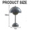 (White) Flowerpot style LED lamp for desk with adjustable brightness 3