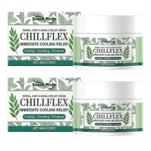 (2) Joint and Muscle Relief Cream with Menthol - Chillflex Herbal Soothing Cream for Joint Discomfort and Pain Relief