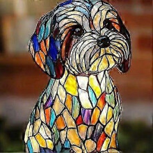 1-Pack New Maltese Dog Lamp Home Desktop Decoration