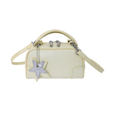 Reisvriendelijke PU-lederen crossbody en handzame-Geel