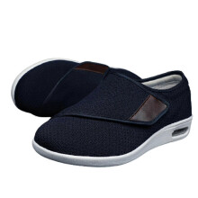 (42, Blue) Wide Adjusting Soft Comfortable Shoes Orthopedic Walking Shoes For The Old Breathable Hook-and-loop Design Shoes