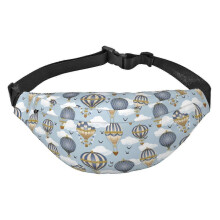 Animals Driving Police Car Print Fanny Pack, Waist Bag Hip Pack for Travel Hiking Running Outdoor Sports-balloonvintage Sb2696