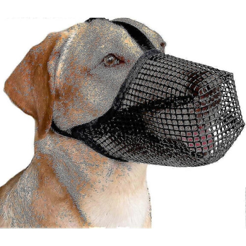 (XL, Black) 2025 Dog Muzzle With Adjustable Straps, Soft Mesh Covered Muzzles For Small Medium Large Dogs