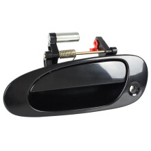Manija de puerta exterior delantera izquierda con orificio, color negro brillante, para Honda Civic VII H/B 01-06