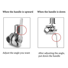 Marine VHF Antenna Mount Rail Mount Adjustable Antenna Base, Ratchet Mount, Ratchet Mount Base Pipe Clamp