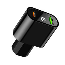 66W Super Fast USB Charger For Electric Bike Supports 5V-Black