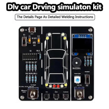 Selbstbau-Autofahrsimulator-Lötübungsset, STEM-Elektronikprojekt, Simulator-Schweißprojekt für Schüler zum Lernen