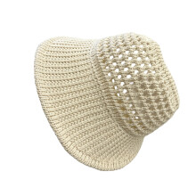 Comfortable Foldable Sun Hat With Elastic Band And Airy-Beige