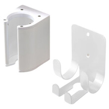 Organisateur Multifonctionnel pour Fer à Friser et Lisser, Support Mural en Métal Sans Perçage pour Salle de Bain B