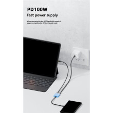 Type-C 1-to-2 Dock Station PD100W Fast Charging 8K Screen Projection AR Glasses Converter for  Laptop