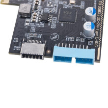 PCI-E to 4-Port Type-C Adapter Card PCI-E to Type-Cx2+Type-Ax2+Type-E+19Pin IDC Expansion Card 5Gbps NEC720201 Chip