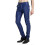 (EU 30, Blue) Mens Casual Thick Slim Fit Straight Leather Pants 3